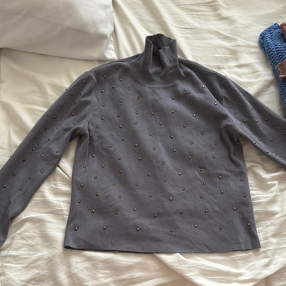 Cozy Gray Cowl Neck Sweater